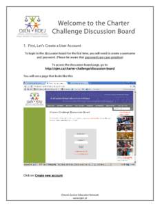 Microsoft Word - Welcome to the Charter Challenge Discussion Board