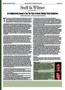 B-48 ORANGE COUNTY BUSINESS JOURNAL  EMPLOYMENT RESOURCES & SOLUTIONS Advertising Supplement DECEMBER 1, 2014