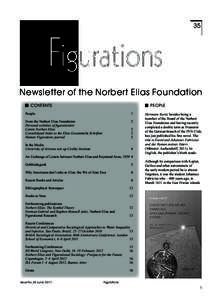35  Newsletter of the Norbert elias Foundation CoNteNts  PeoPle