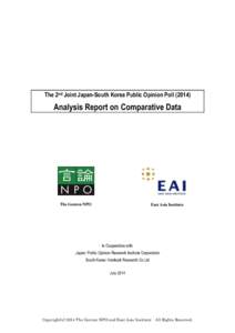 The 2nd Joint Japan-South Korea Public Opinion PollAnalysis Report on Comparative Data The Genron NPO