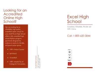Looking for an Accredited Online High School?  Excel High