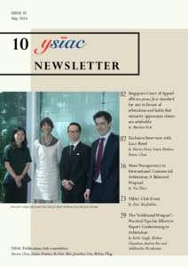 ISSUE 10 MayNEWSLETTER Court of Appeal