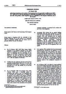 Commission Decision of 2 March 2010 authorising the placing on the market of feed produced from the genetically modified potato EH92BPSand the adventitious or technically unavoidable presence of the po