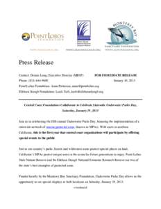 Microsoft Word - Underwater Parks Day News Release 2013.docx