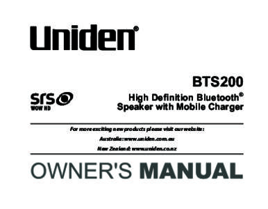 BTS200  ® Definition Bluetooth