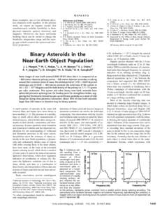 Binary asteroids / (185851) 2000 DP107 / Celestial mechanics / Orbits / Asteroid / Binary star / Tidal locking / Formation and evolution of the Solar System / Moon / Planetary science / Astronomy / Space