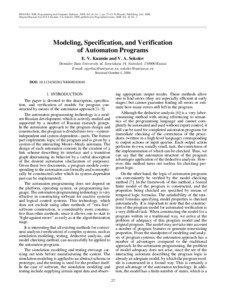 ISSN[removed], Programming and Computer Software, 2008, Vol. 34, No. 1, pp. 27–43. © Pleiades Publishing, Ltd., 2008. Original Russian Text © E.V. Kuzmin, V.A. Sokolov, 2008, published in Programmirovanie, 2008, Vol. 34, No. 1.