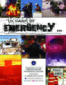 emergency ... In case of Instructions and checklists to prepare you for emergency situations  COURTESY OF THE