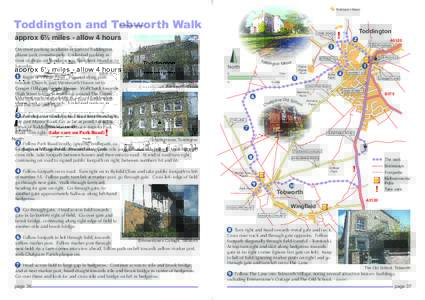 Toddington Manor  Toddington and Tebworth Walk PARK ROAD  approx 6½ miles - allow 4 hours