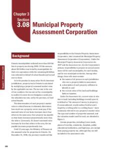 3.08: Municipal Property Assessment Corporation