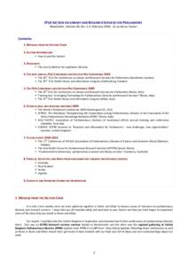 Microsoft Word - IFLA Parl Newsletter, Vol 28, n. 1-2, February 2010.doc