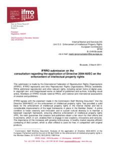 IFRRO e-Letterhead (and ‘Continuation Paper’)