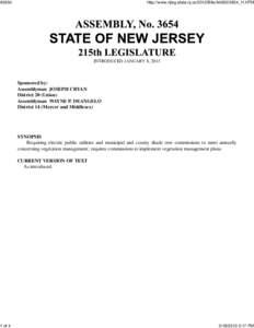 A3654  http://www.njleg.state.nj.us/2012/Bills/A4000/3654_I1.HTM INTRODUCED JANUARY 8, 2013