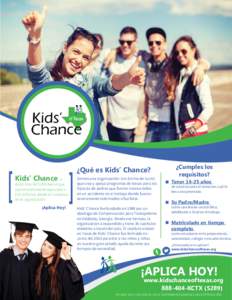 Kids Chance One Pager_2_SPANISH.indd