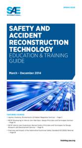 Spring Issue  Safety and Accident Reconstruction Technology