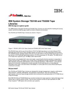 IBM System Storage TS3100 and T