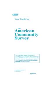 The American Community Survey 2014 Housing Unit Instruction Guide Booklet