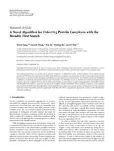 A Novel Algorithm for Detecting Protein Complexes with the Breadth First Search