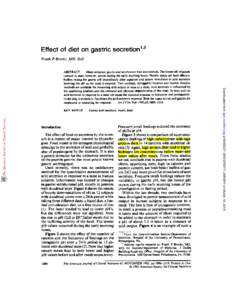 Effect Frank of diet on gastric  P Brooks,
