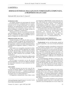 Revista del Hospital de Comunidad Hernias internasPrivado / Matteoda