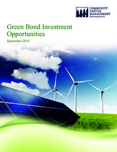 Green Bond Investment Opportunities September 2014 TABLE OF CONTENTS Introduction ...............................................................................................................4