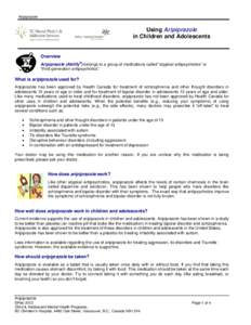 Microsoft Word - Aripiprazole - minor revision Jan 2013.doc