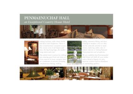 Penmaenuchaf Hall Hotel, North Wales - Brochure