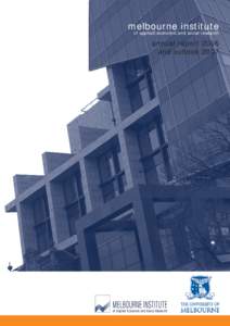 melbourne institute  of applied economic and social research annual report 2006 and outlook 2007