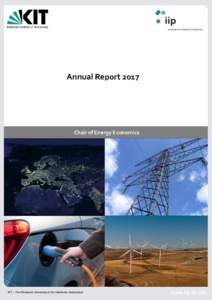 Annual ReportChair of Energy Economics KIT – The Research University in the Helmholtz Association
