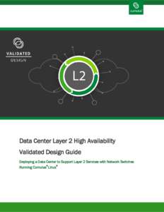 Layer2 and Cumulus Linux Validated Design Guide