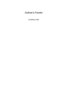 Gulliver’s Travels Jonathan Swift Jonathan Swift Public Domain