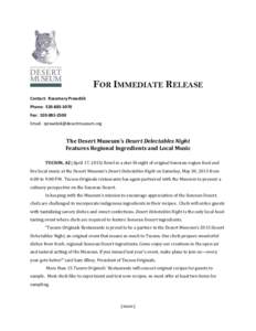 FOR IMMEDIATE RELEASE Contact: Rosemary Prawdzik Phone: Fax: Email: 