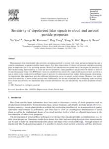 ARTICLE IN PRESS  Journal of Quantitative Spectroscopy & Radiative Transfer[removed]–482 www.elsevier.com/locate/jqsrt
