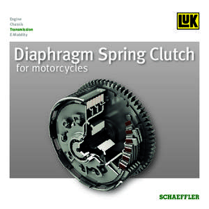 Diaphragm Spring Clutch for motorcycles