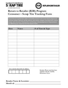 Microsoft Word - R2R Program - Consumer Tire Tracking Form.doc