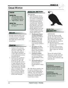 GRADES[removed]EAGLE WATCH Materials Activity One: ! Various literature selections that feature extinct