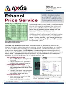 Neurochemistry / Chemistry / Clinical medicine / Pricing / Axxis / Ethanol fuel / Ethanol / Price