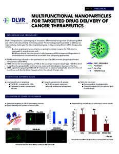 STAGE  PRECLINICAL MULTIFUNCTIONAL NANOPARTICLES FOR TARGETED DRUG DELIVERY OF