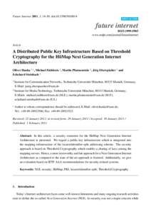 A Distributed Public Key Infrastructure Based on Threshold Cryptography for the HiiMap Next Generation Internet Architecture
