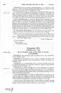 1482  Ante, PROCLAMATION 3476-MAY 5, 1962