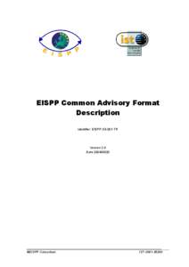 Microsoft Word - EISPP-D3-001-TR-2-0-PP_CommonFormat_final.doc