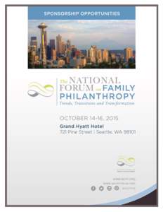 WWW.NCFP.ORG WWW.NCFPFORUM.ORG “Partnering with NCFP –  2015 NATIONAL FORUM ON FAMILY PHILANTHROPY