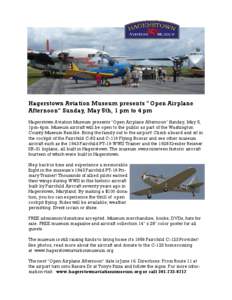 Hagerstown Aviation Museum presents 