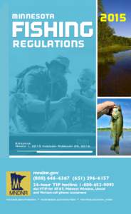 MINNESOTA  FISHING REGULATIONS  2015