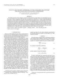 A  The Astrophysical Journal, 673:1160Y1164, 2008 February 1