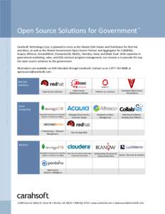 OPEN SOURCE SOLUTIONS FOR GOVERNMENT  Open Source Solutions for Government TM