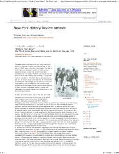 New York History Review Articles: “Stick to Your Guns!” The Third United States Artillery and the Battle of Oswego 1814