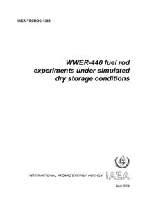 IAEA-TECDOC[removed]WWER-440 fuel rod experiments under simulated dry storage conditions