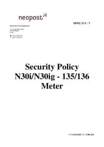 Microsoft Word - 100a - N30i_N30ig 135_136 Security Policy - changes accepted.doc