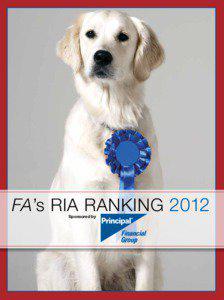 FA’s RIA RANKING 2012 Sponsored by